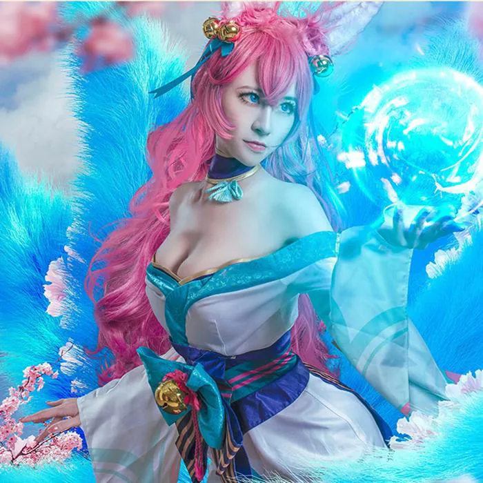 League of Legends LOL Spirit Blossom Ahri Halloween Cosplay Costume –  Gcosplay