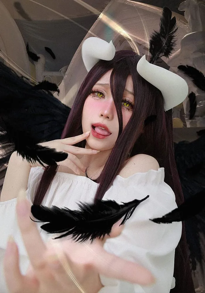Buy Horns: C-Zofek Overlord Albedo Cosplay Costume Wig Purple Mix Black  Hair/Horns Clip (Horns) Online at Low Prices in India - Amazon.in