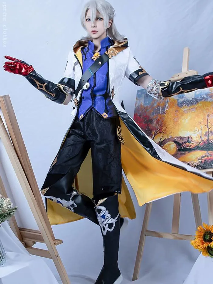 OSIAS Genshin Impact Albedo Cosplay Costume Albedo(S) : Amazon.es: Toys &  Games
