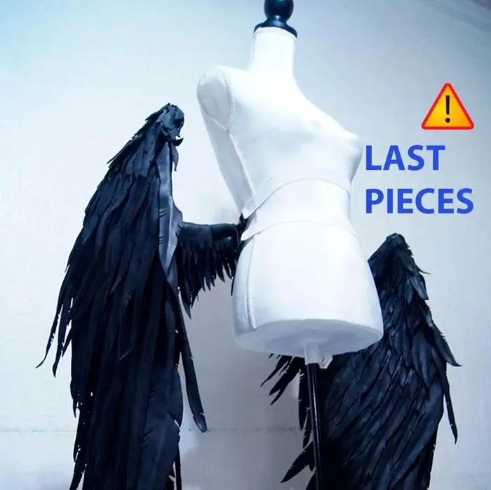 Albedo Cosplay Wings From Overlord Black Waist Wings Handmade - Etsy