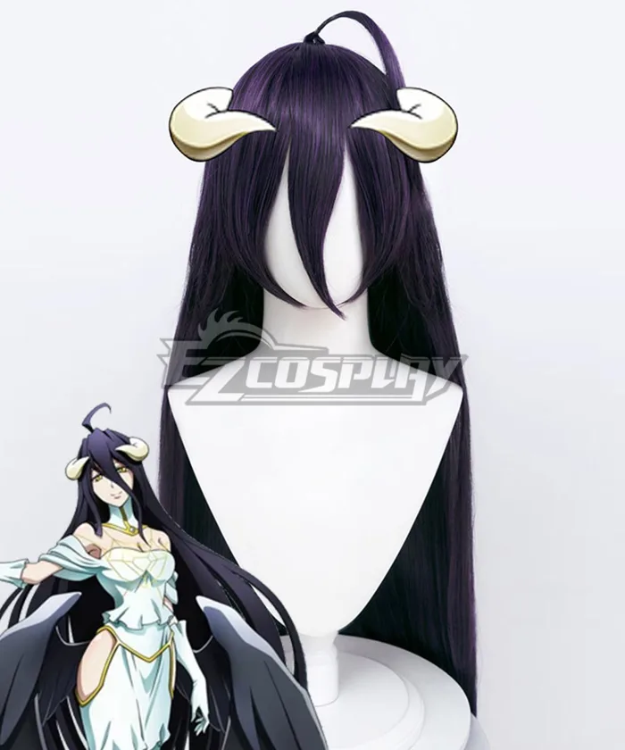 OL Albedo Long Straight Cosplay Wig