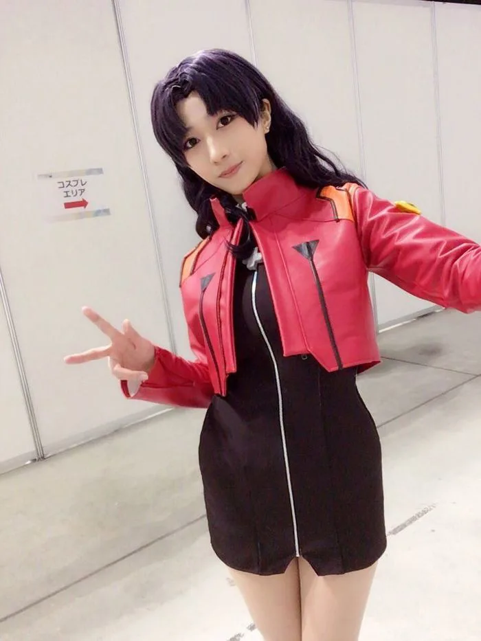Alina becker misato | Misato katsuragi costume, Cosplay core cropped  jacket, Misato katsuragi cosplay
