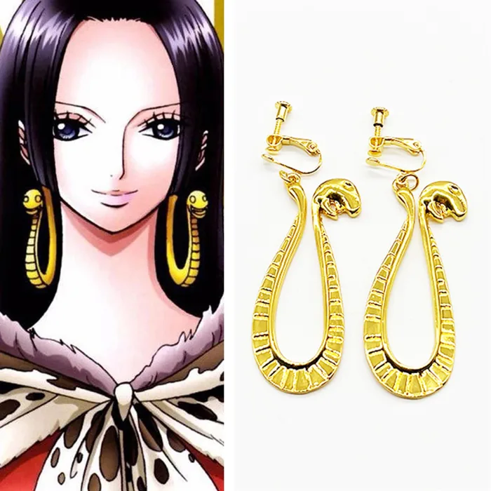 Khuyên Tai Kim Loại Hình Rắn Hóa Trang Nhân Vật Boa Hancock Trong One Piece  | Shopee Việt Nam