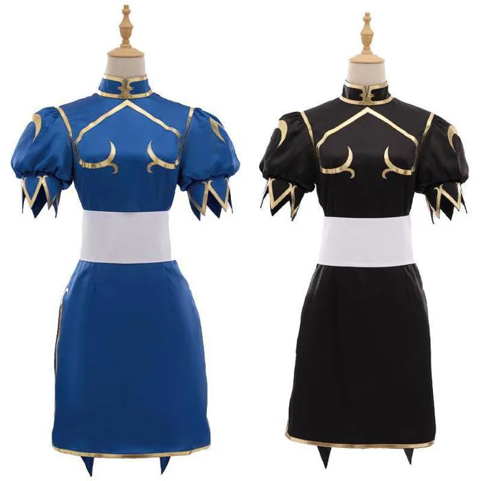 Chunli cos Street Fighter cosplay Xanh Sườn Xám Halloween Biểu Diễn Gợi Cảm  Trang Phục Cos Trang Phục | Shopee Việt Nam