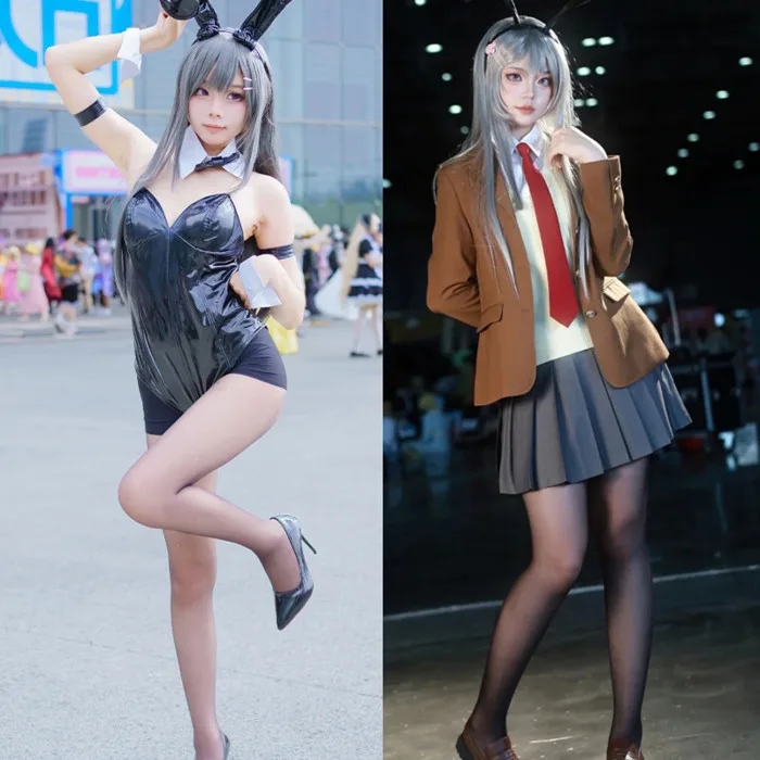 Sakurajima Mai Cosplay Seishun Buta Yarou Trang Phục Thỏ Bunny Váy Cosplay  Anime Nữ Full Set Đẹp