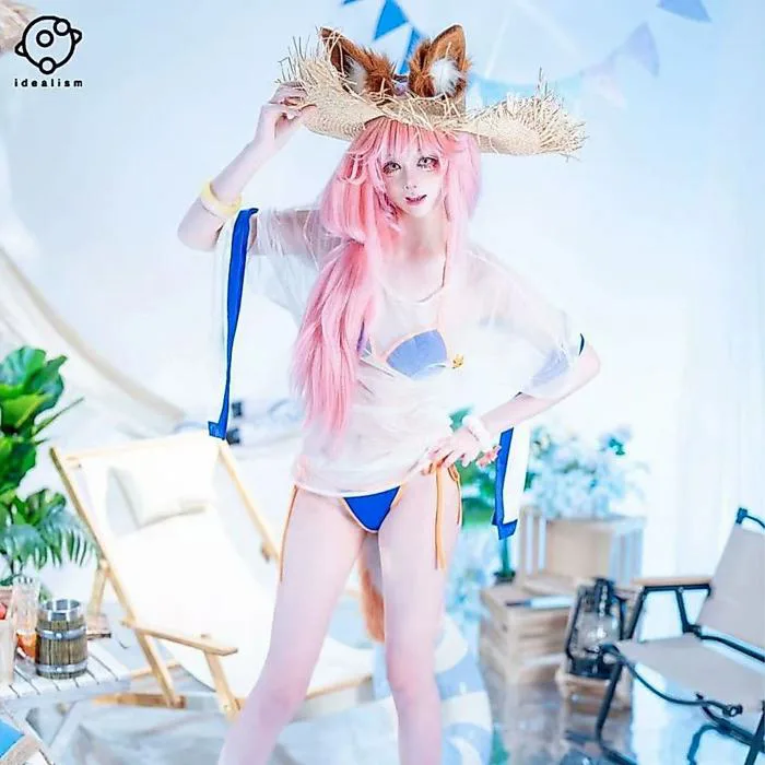 FATFATE FGO Tamamo no Mae cosplay bikini trang phục chơi game | Shopee Việt  Nam