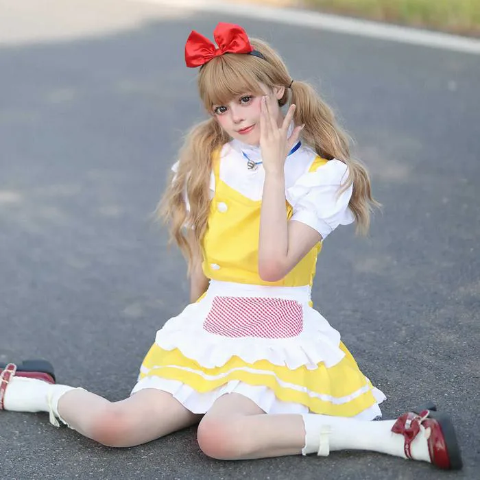♢ DHgate Cosplay Doraemon Little Yellow Chick Cute Lolita Maid... For Anime  Costumes