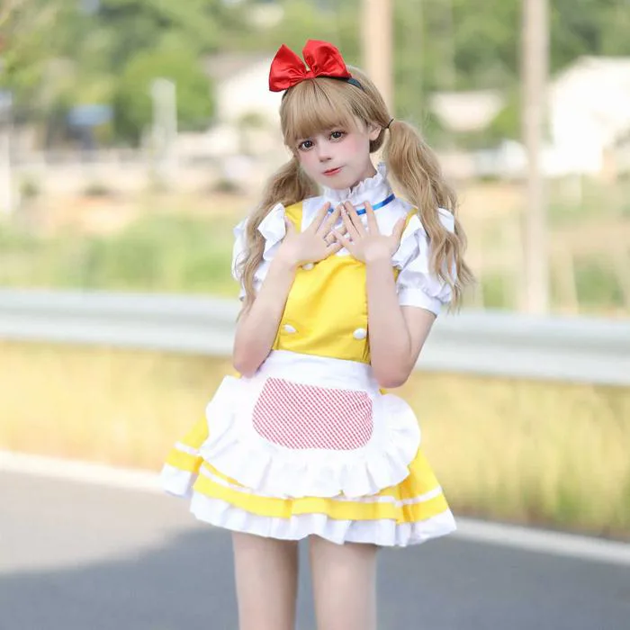 ♢ DHgate Cosplay Doraemon Little Yellow Chick Cute Lolita Maid... For Anime  Costumes