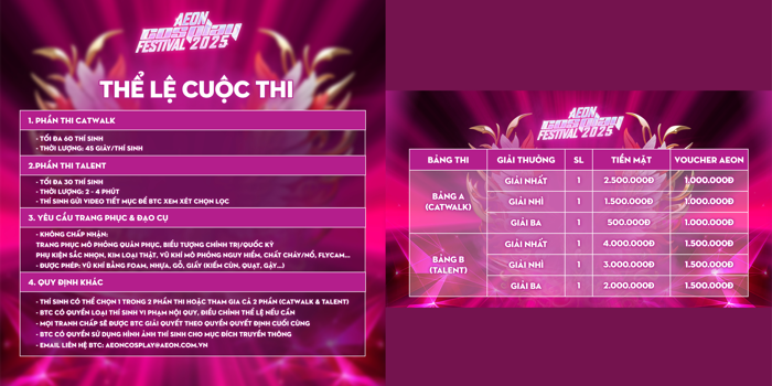 AEON COSPLAY FESTIVAL 2025: RỰC RỠ SẮC MÀU, BÙNG NỔ SÁNG TẠO - AEON Vietnam  Corporate