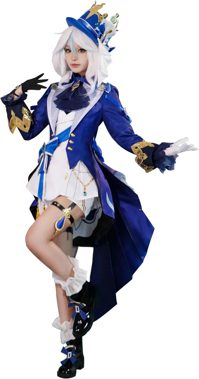 Genshin Impact Cosplay Furina White Shape Costume Liberia | Ubuy