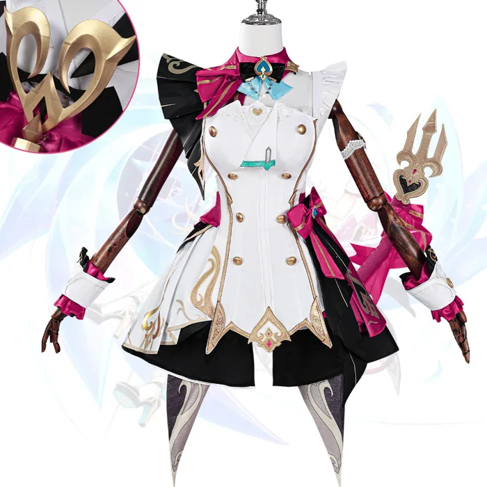Escoffier Costume Cosplay Genshin Impact, Đầm Anime từ chất liệu vải dành  cho lễ hội Halloween và Giáng sinh