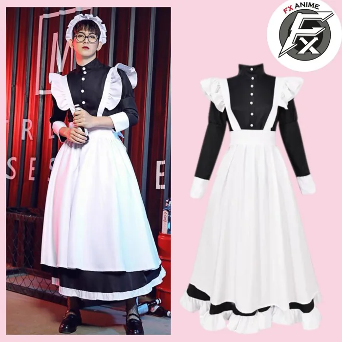Maid Bộ Cosplay Nam Nữ - Váy hầu gái dài dành cho nam nữ Hàng Loại 1 (Có  clip, ảnh thật) | Lazada Việt Nam