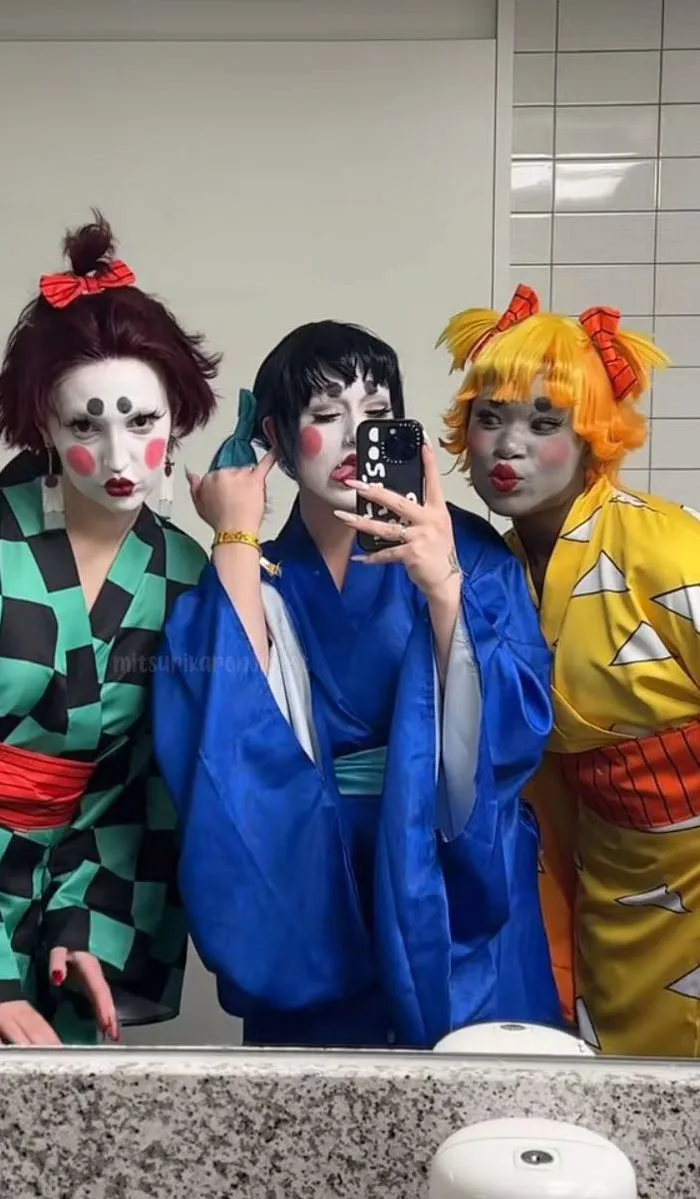 ₊ | - Tanjiro, zenitsu & Inosuke ( cosplay )