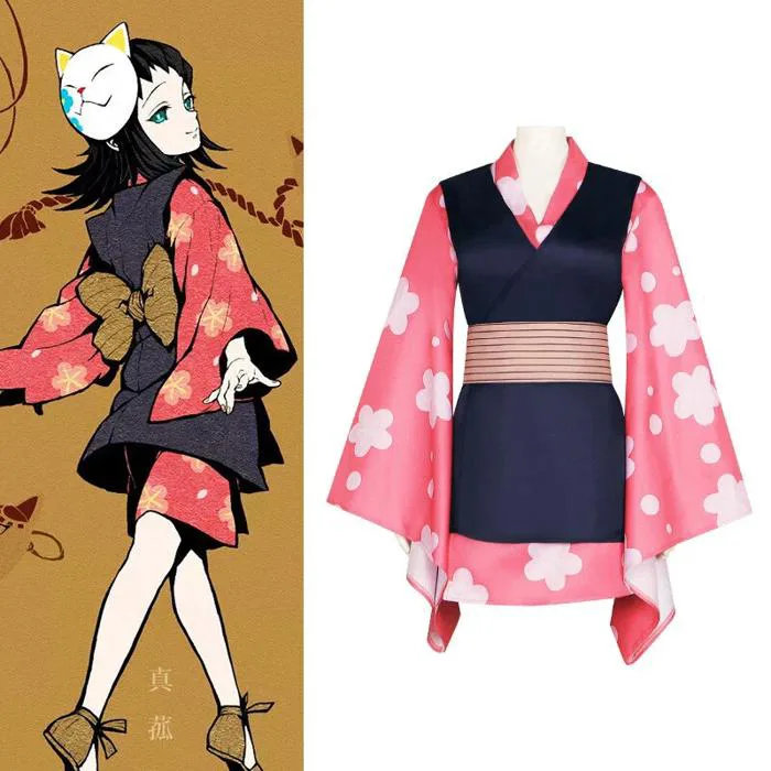 Cosplay Demon Slayer Makomo Costume Kimono Halloween Carnival Suits Fa –  Cosermart