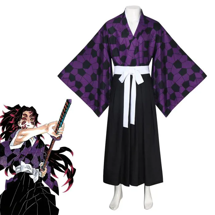 Demon Slayer Kimetsu no Yaiba Kokushibo Michikatsu Tsugikuni Cosplay Costume -Takerlama