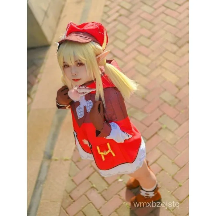 Genshin Impact Klee cos Bộ trang phục loli dễ thương đầy đủ có sẵn cho  anime và game. cosplay Trang Phục Nữ