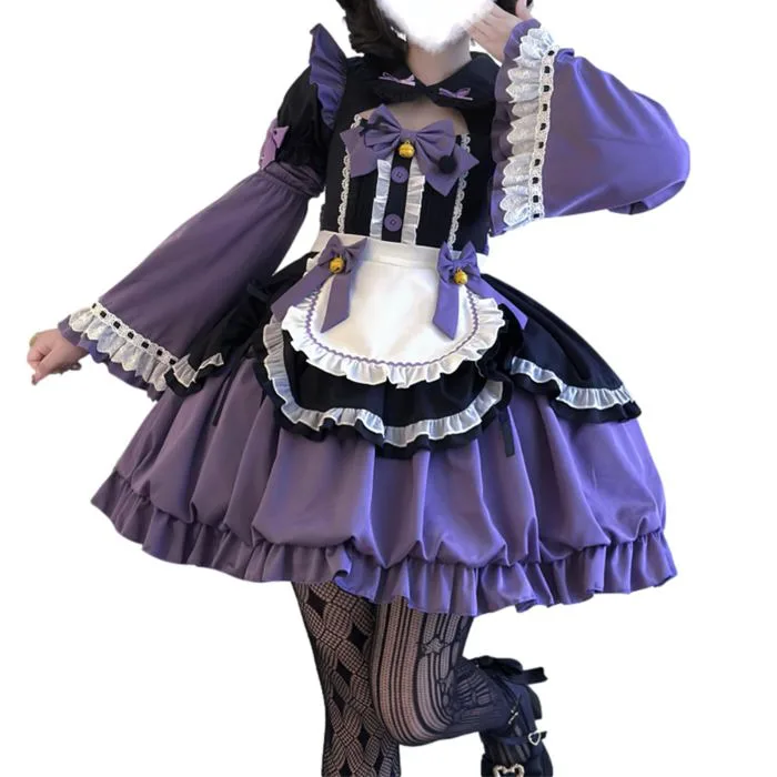 Mua Cuteighteen Teens Lolita Princess Dress Girls Kawaii Bow Decor Apron  Maid Outfit Fancy Anime Party Cosplay Costume trên Amazon Mỹ chính hãng  2026 | Fado