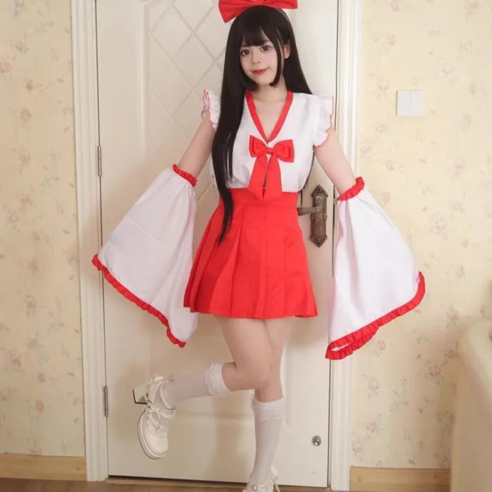 Trang phục miko cỡ lớn Halloween cosplay anime loli đầy đủ dễ thương |  Shopee Việt Nam