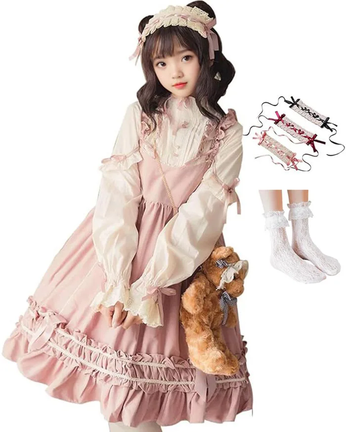 Mua JIURUN One Piece Lolita Long Sleeve Gothic Lolita Cosplay Anime Forest  Girl Lolita Plus Size Dress Cross-dressing Clothing Cosplay Lolita Gothic  Dress Jumper Skirt Cute Cosplay Blouse Christmas trên Amazon Nhật