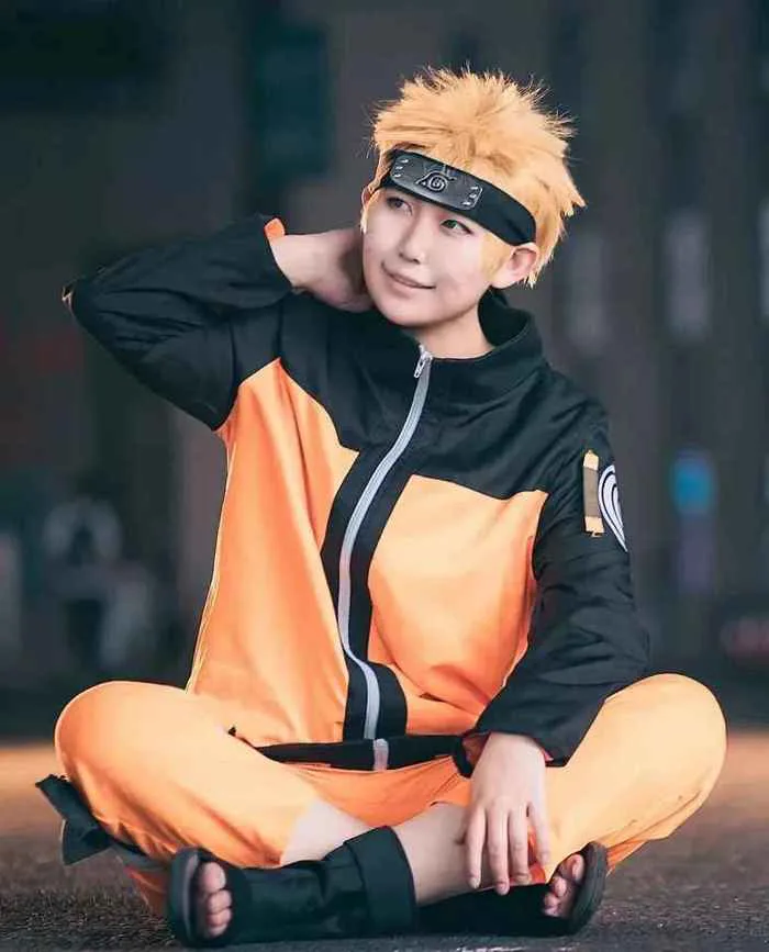Naruto Uzumaki Cosplay Costume – Shippuden Ninja Outfit – Geekzillaa