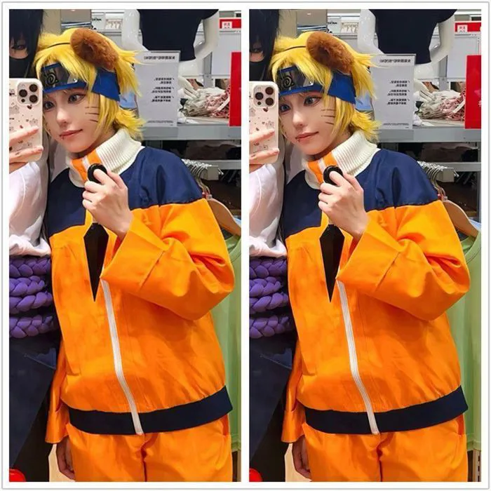 Trang phục cosplay Naruto Uzumaki, đầy đủ đạo cụ, phù hợp sân khấu và biểu  diễn