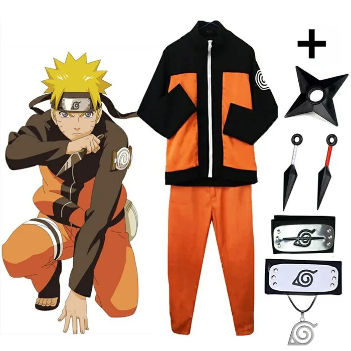 CDWDC Uzumaki Naruto Trang Phục Cho Trẻ Em Bé Trai Naruto Cosplay Trang  Phục Đầy Đủ Áo Khoác Ninja Halloween Trang Phục
