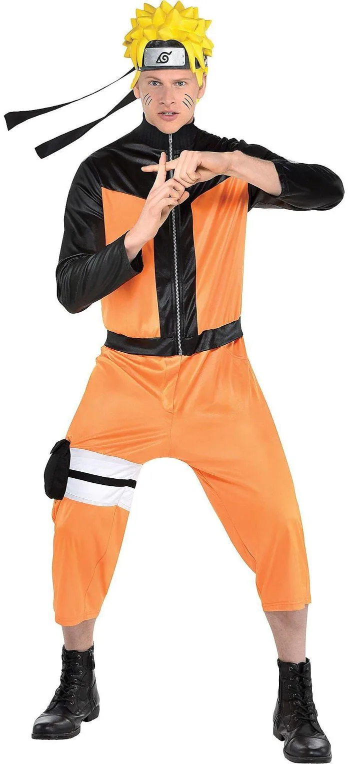 Mua Party City Naruto Costume for Adults, Size Extra-Small, Includes Black  and Orange Zip Jumpsuit, Holster, and Headpiece trên Amazon Mỹ chính hãng  2026 | Fado