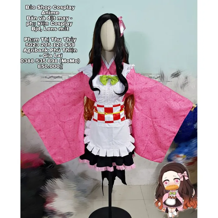 Có Sẵn] Costume Cosplay Nezuko ( Quần Áo Nhân Vật Nezuko ) + Tặng Quà -  Kimetsu No Yaiba | Shopee Việt Nam