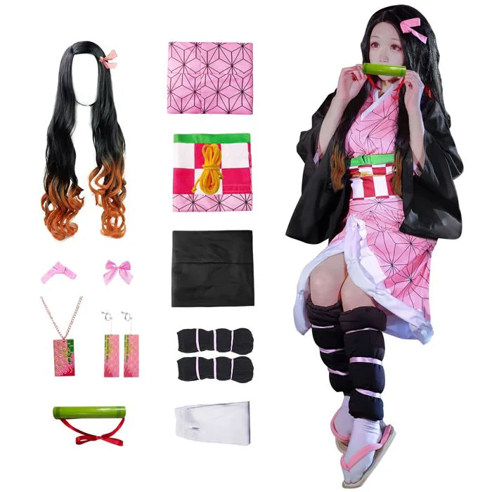 Mua 11 pcs Cosplay Costume Kimono for Kids Adults Robe Japanese Anime  Costume Halloween Kimono Outfit trên Amazon Mỹ chính hãng 2026 | Fado