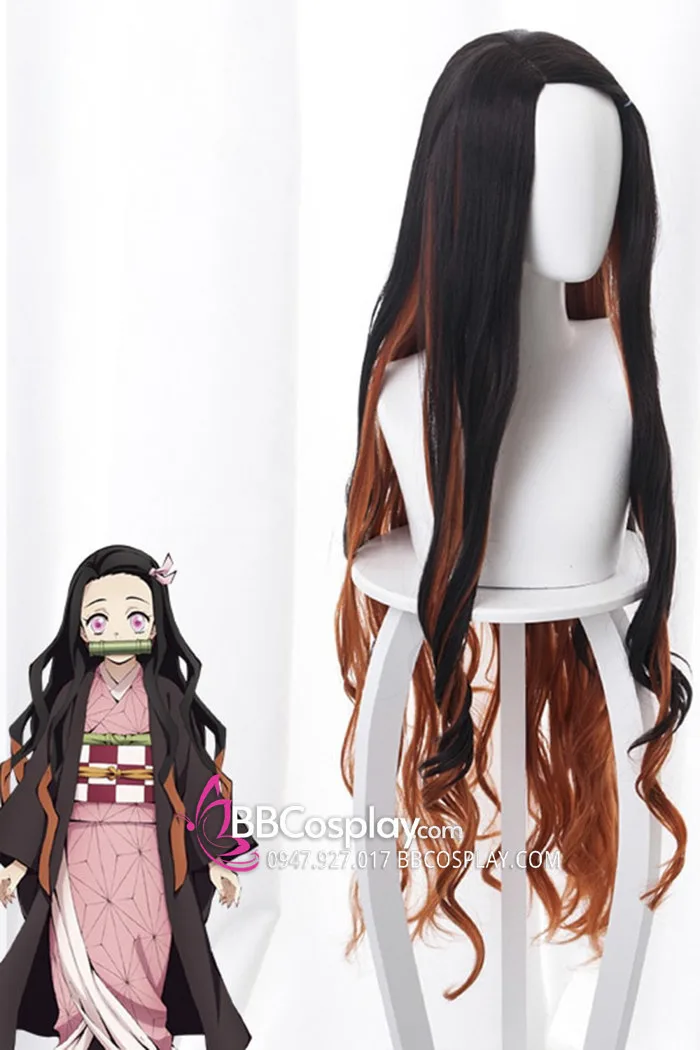 Bán Tóc Giả Cosplay Nezuko Đẹp Tại HCM, Giao Hàng Toàn Quốc