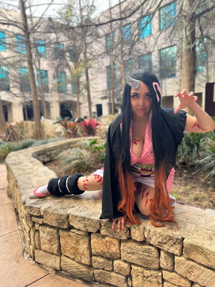Tui cosplay Nezuko phiên bản Siêu Saiyan nè! : r/DemonSlayerAnime