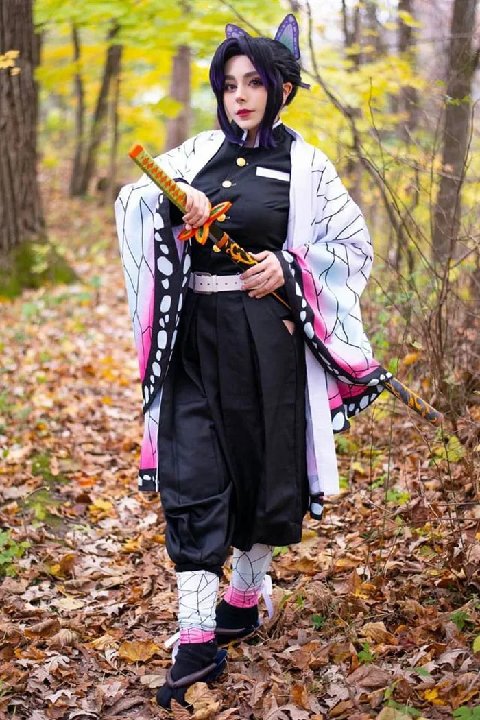 Demon Slayer: Kimetsu no Yaiba Kochou Shinobu Cosplay Costume