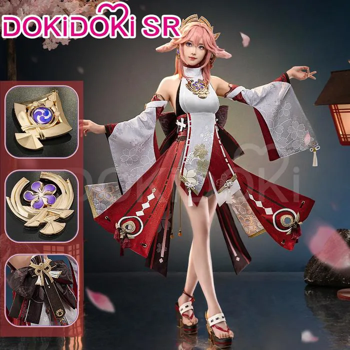 DokiDoki-SR Game Genshin Impact Yae Miko Cosplay Costume – dokidokicosplay