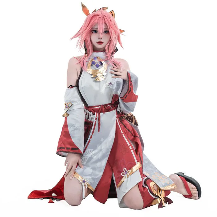 Mua CR ROLECOS Yae Miko Cosplay for Outfit Miko Cosplay Kimono Costume  Halloween Suit S trên Amazon Mỹ chính hãng 2026 | Fado