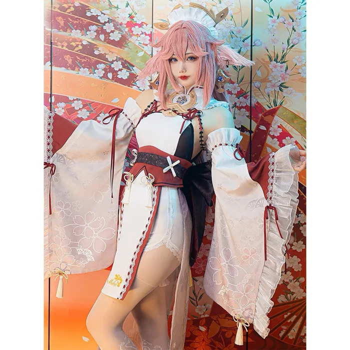 SẴN 3XL] Trang phục COSPLAY Yae Miko ver Maid | Shopee Việt Nam