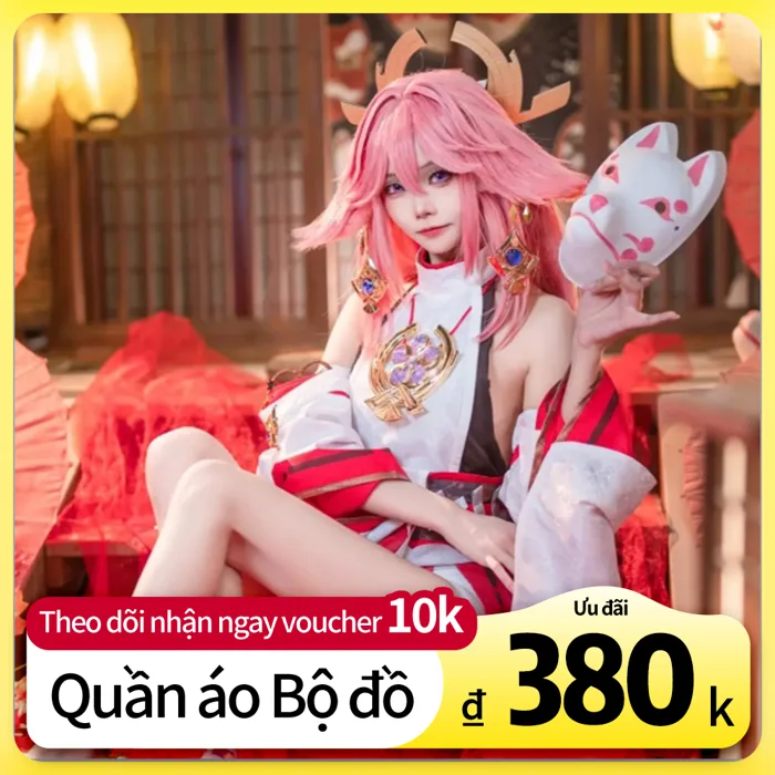 Genshin Impact Yae Miko cosplay anime quần áo Bát Trọng Thần Tử Trưởng đền  Narukami
