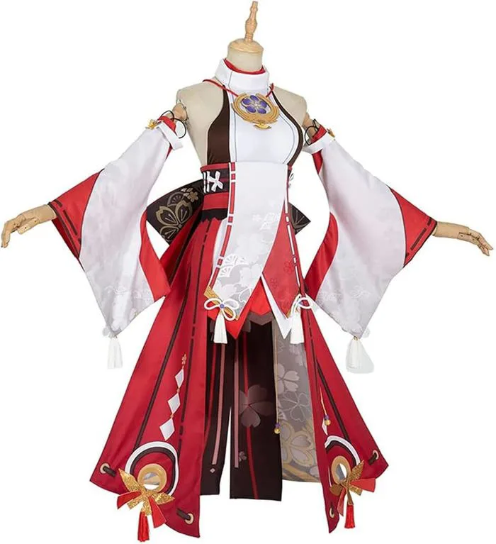 Genshin Impact Cosplay Model Accessories Cosplay Costume Cosplay - Yae Miko  Cosplay Outfit Female Model Suitable for Anime Performance : Amazon.nl:  Fashion