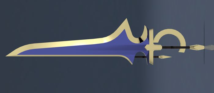 🏫 High School DXD Holy Sword Durandal・ STL File for 3D printing・Cults 🏫 High School DXD Holy Sword Durandal・ STL File for 3D printing・Cults