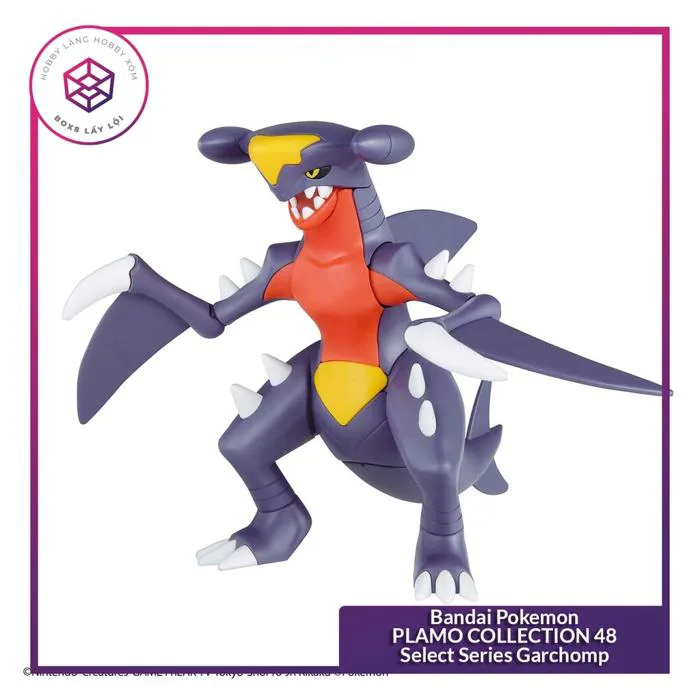 Mô hình Bandai Pokemon PLAMO COLLECTION 48 Select Series Garchomp