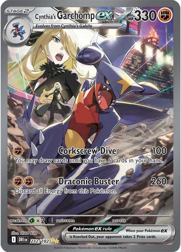 Cynthia's Garchomp ex - 232/182 - SV10: Destined Rivals - Pokemon -  TCGplayer.com