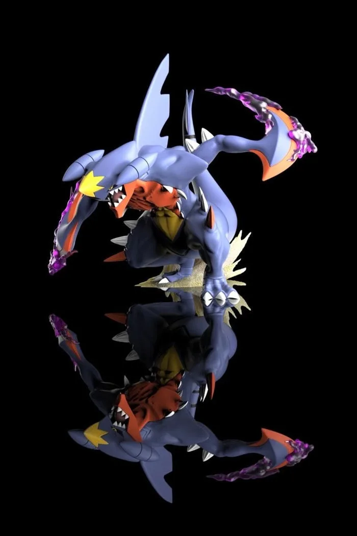 Pokemon Unknown Made Studio Mega Garchomp