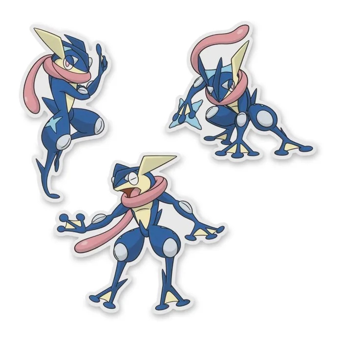 Greninja Stickers (3-Pack) | Pokémon Center UK Official Site