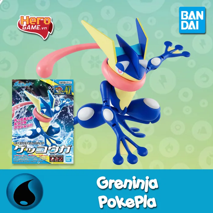 Mô hình lắp ráp Greninja Pokemon Plamo Collection - BANDAI PLA011