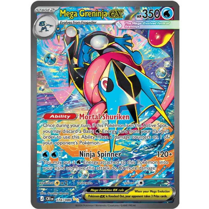 [Thẻ bài Pokemon TCG] Mega Greninja ex - 116/086 - Special Illustration Rare
