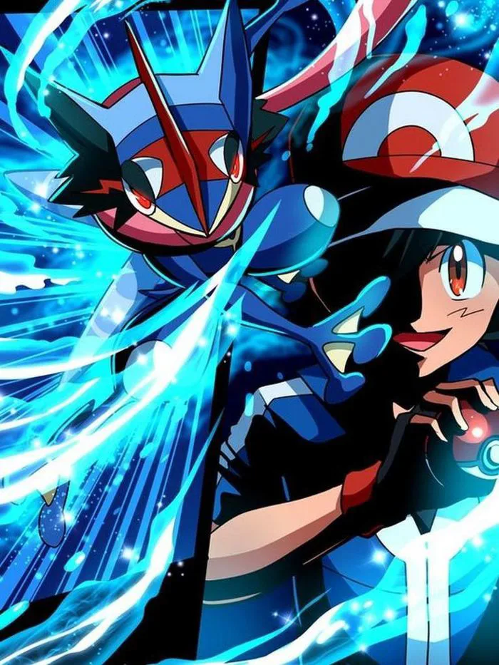 Greninja Wallpaper featuring Ash and Ash Ketchum | Nghệ thuật anime, Hình  nền, Gekkouga
