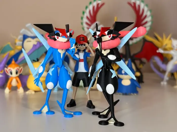 Mô hình Pokémon Greninja Ash-Greninja 3D – Phiên bản Xanh & Shiny Đen -  Giftstore.vn