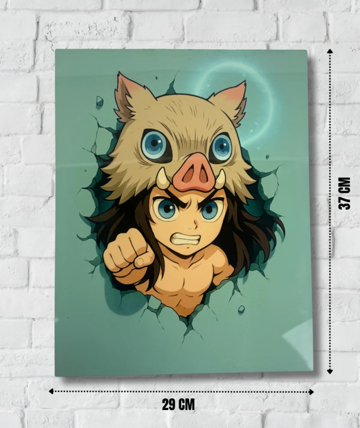 Inosuke Hashibira Demon Slayer Wall Decor – Shiny Aluminum | Establishment  Hajirah Mohammed Quraish