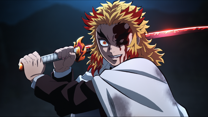 Epic HD Wallpaper: Kyojuro Rengoku from Demon Slayer - Fiery Anime Legend |  1920x1083 | Wallpaper Abyss