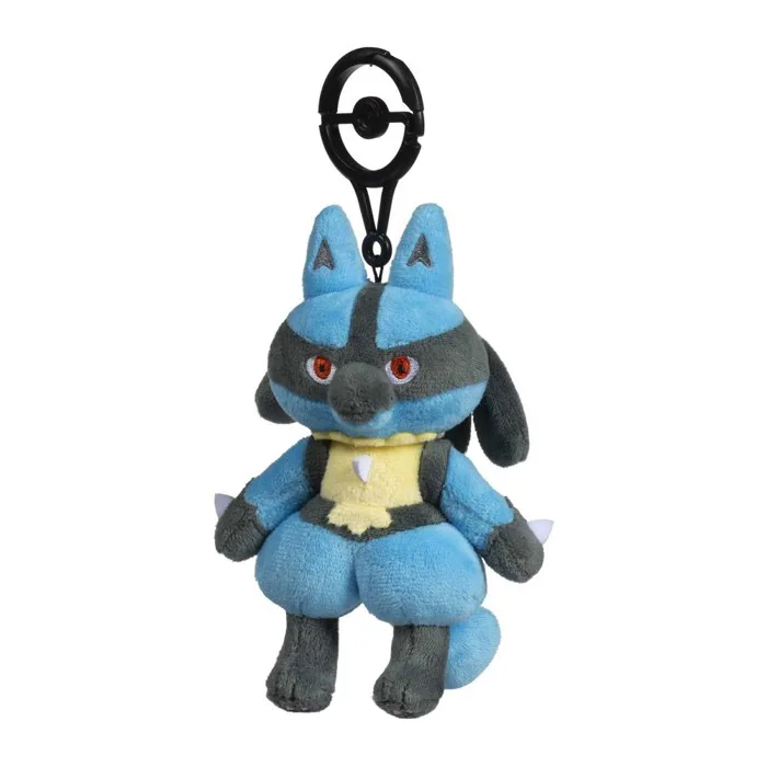 Lucario Practice Makes Perfect Posable Plush Key Chain | Pokémon Center  Official Site