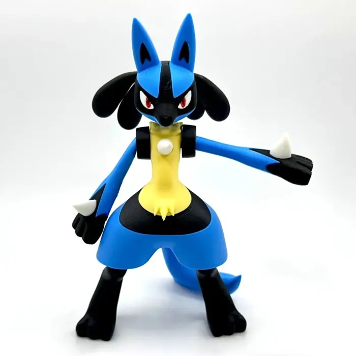 Mô hình Lucario in 3D – Pokémon võ sĩ Aura hệ Giác đấu Thép - Giftstore.vn